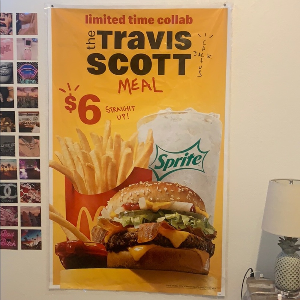 Travis Scott McDonalds poster